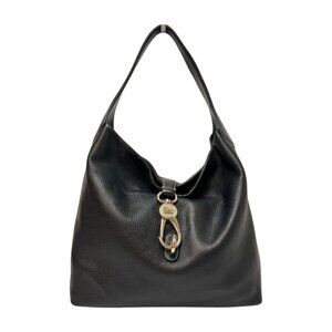 Dooney & Bourke Shoulder Strap Pebbled Leather Large Lobster Claw Close Purse B